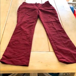 Burgundy dress pants